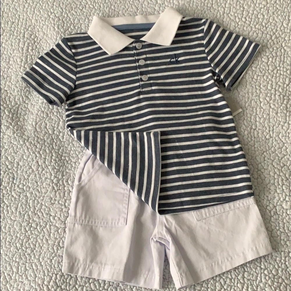 CALVIN KLEIN BABY BOY - 24 MO SET - NWT